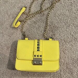 BCBG Yellow Chain Strap Women's Bag